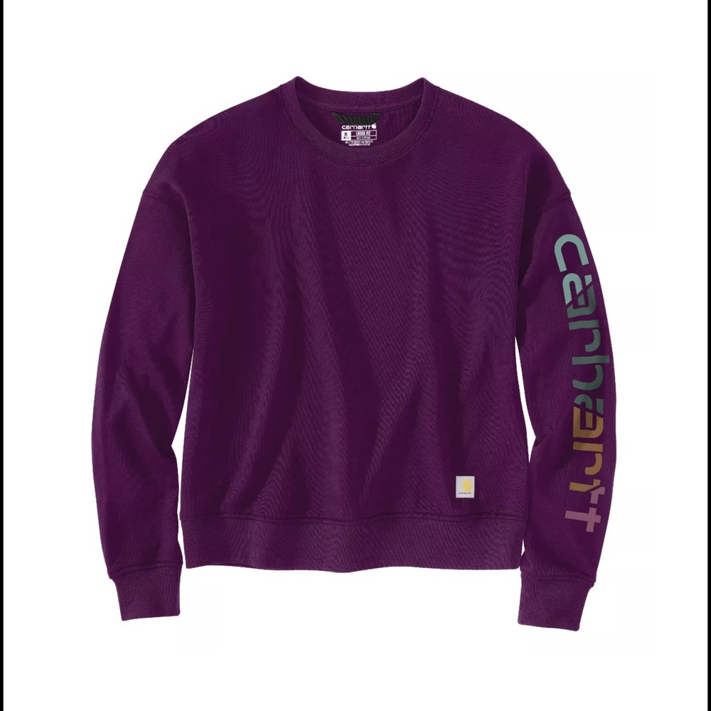 Purple Carhartt Crewneck Sweatshirt - Picture 4 of 4